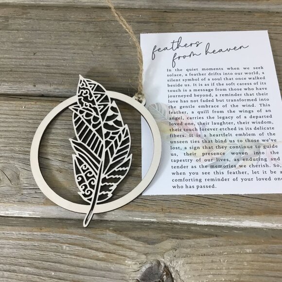 Feathers from Heaven Story Card Christmas Ornament - Picture 4 of 6
